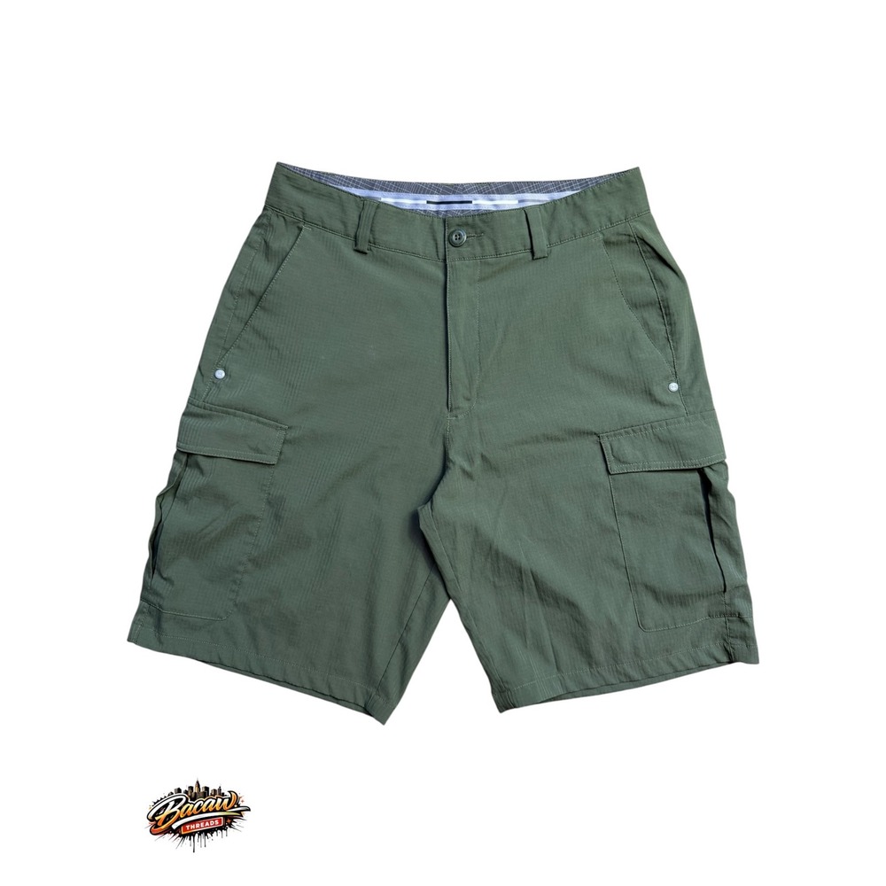 Under Armour Mens Olive Green Ripstop Cargo Shorts Style 1253406 Size 30